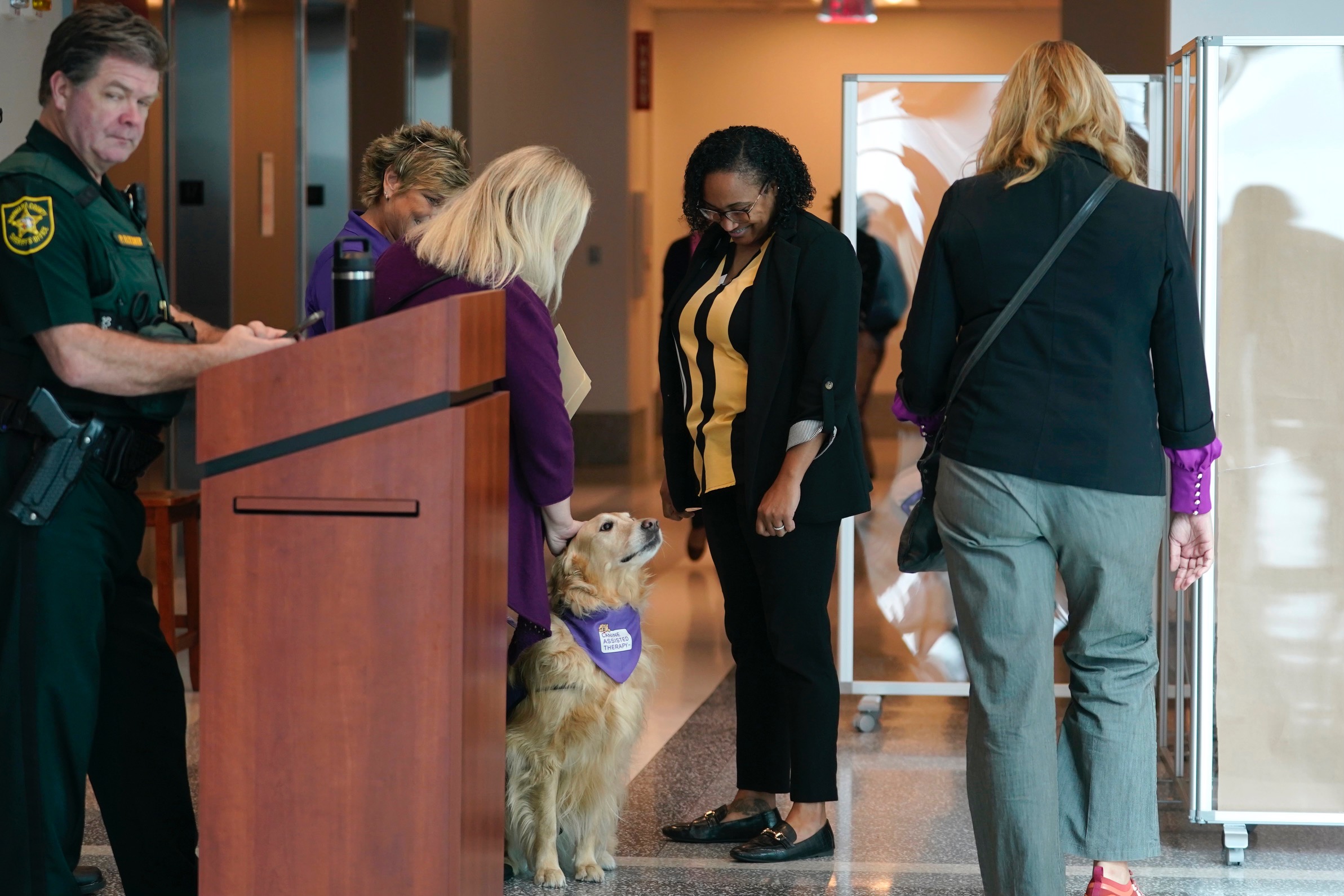 Rowan Outside Courtroom